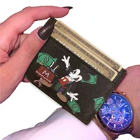 cardholder mouse d isny cartoon lord money card holder credit id coin purse genuine leather pattern for wallets women man gift