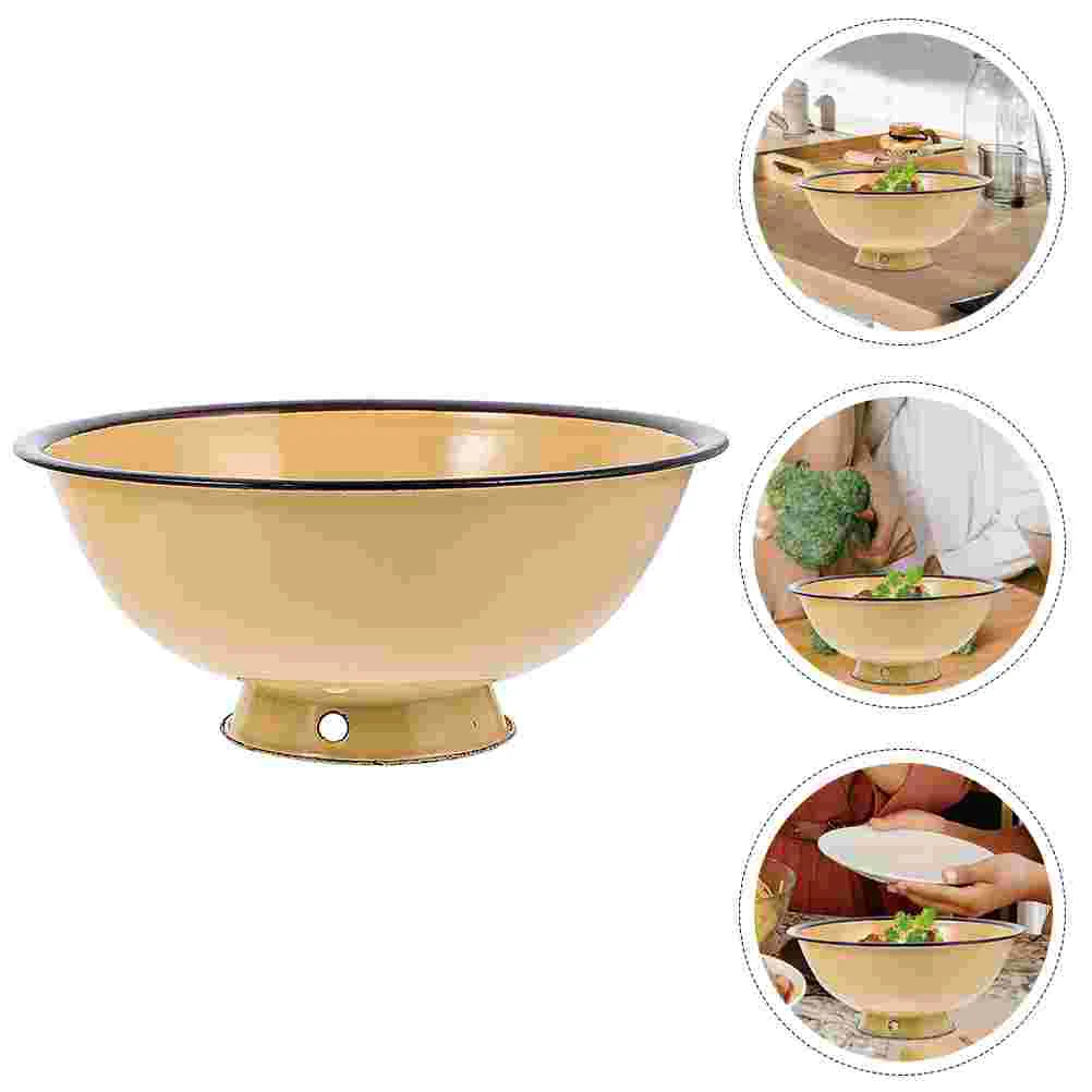 

Bowl Noddle Bowl Soup Bowl Dessert Bowl for Home Restaurant Snacks Rice Salad Soup Cereal Yellow