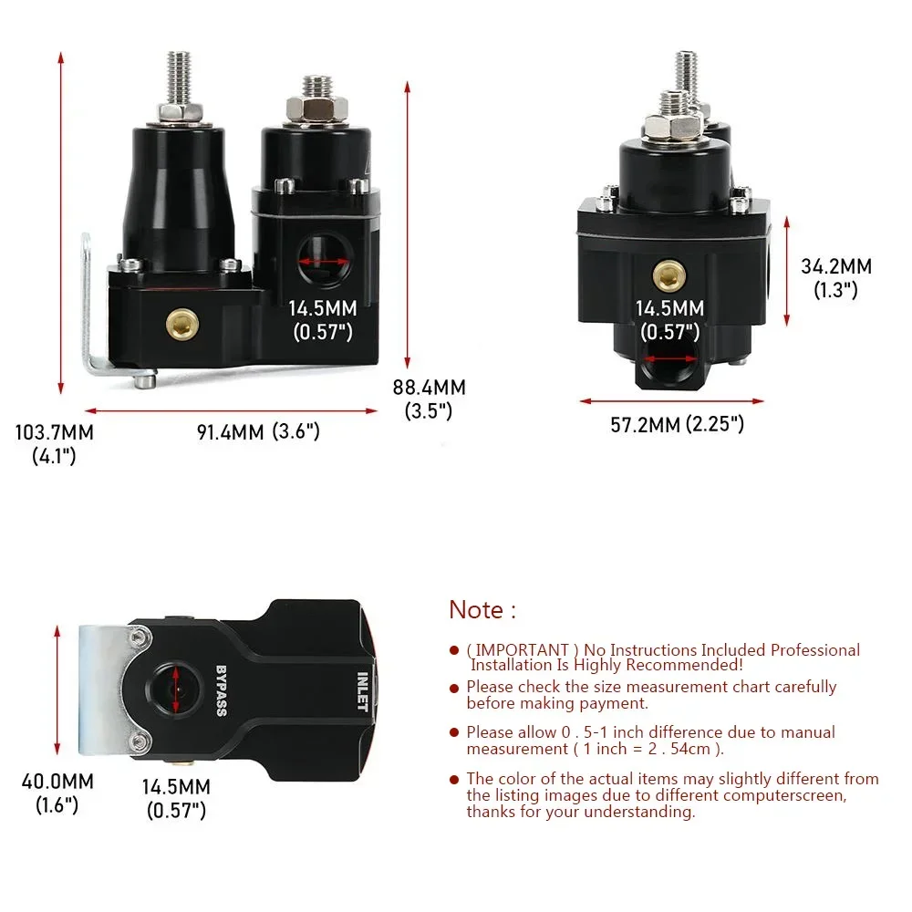Автомобильный нагнетатель топлива EFI для Carb двухступенчатый регулируемый