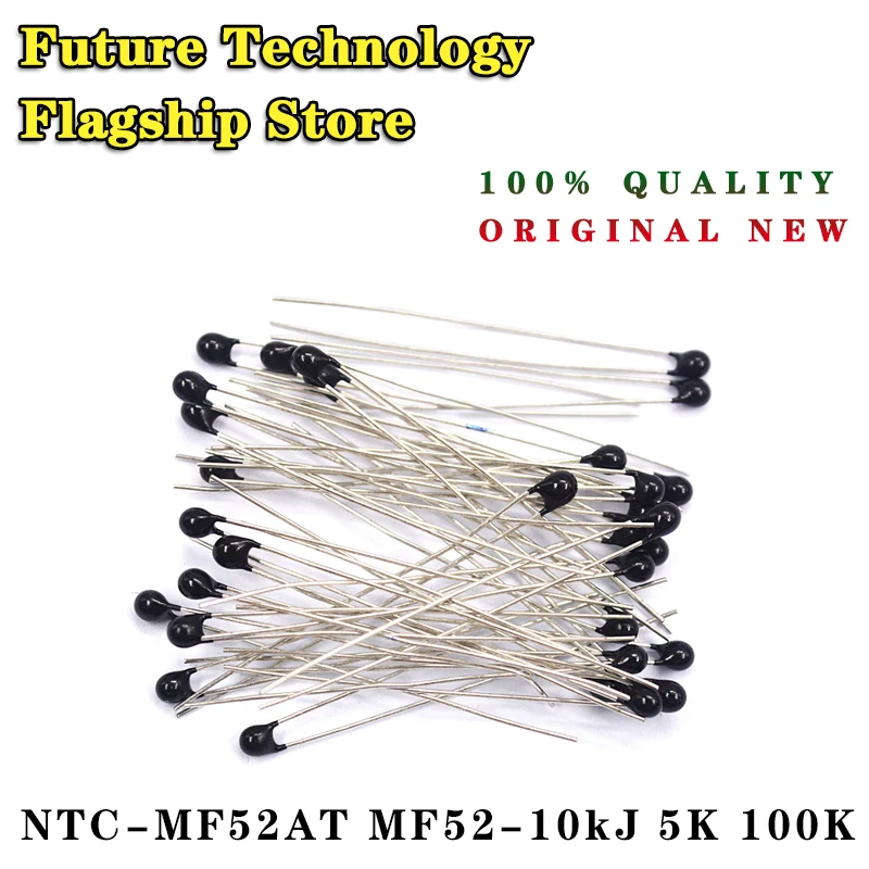 Резистивный Термистор NTC MF52 NTC-MF52AT 1K 2K 3K 4 7 K 5K 10K 20K 47K 50K 100K 5% 3950B 1/2/3/4 10 Ud |