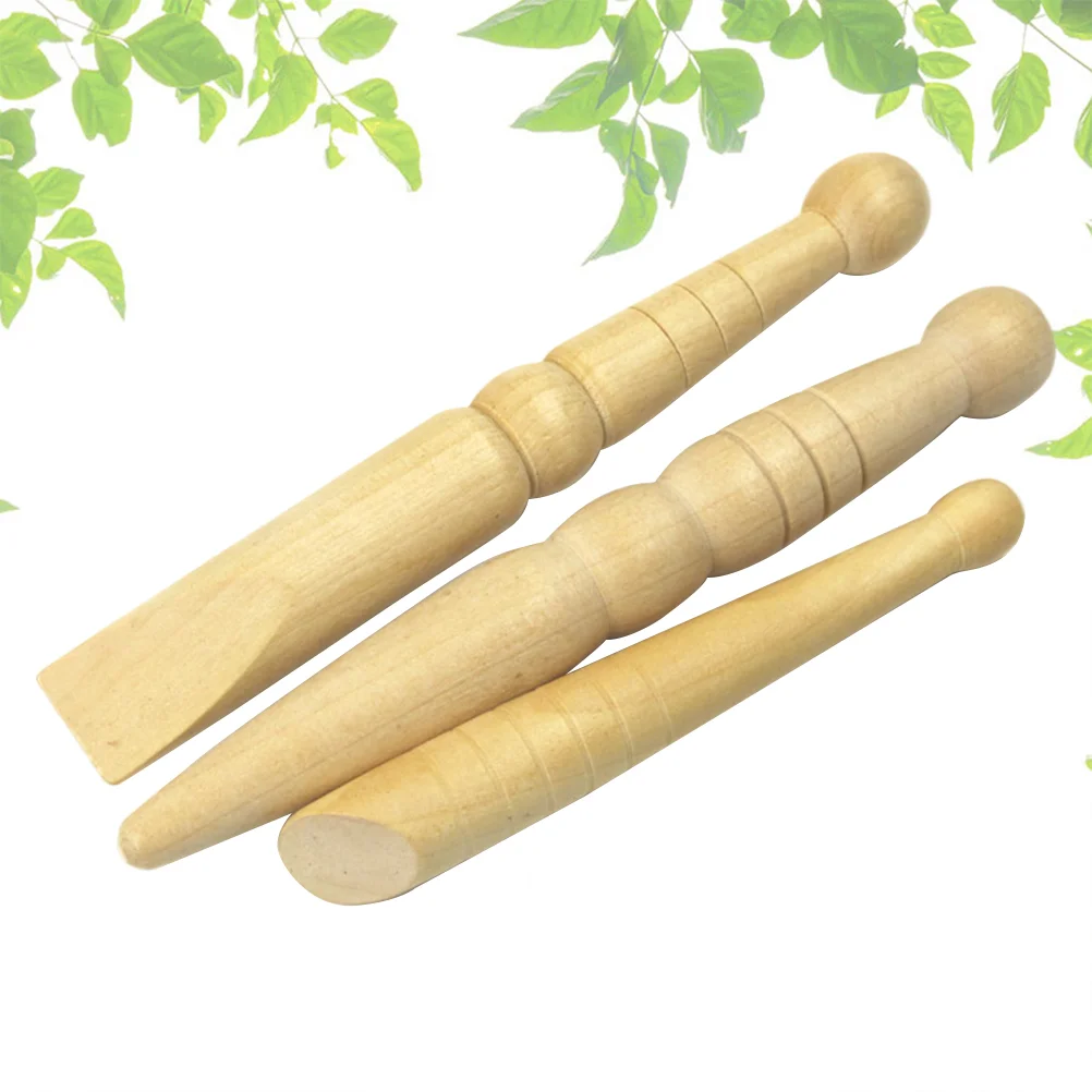

Footmassager Roller Tool Hand Wooden Stick Reflexology Wood Massaging Tools Canehook Facial