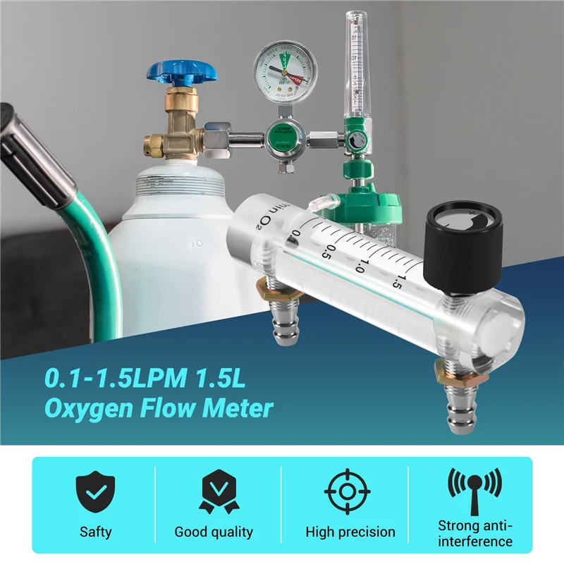 Расходомер кислорода 0 1-л/мин л расходомер с регулирующим клапаном для воздуха
