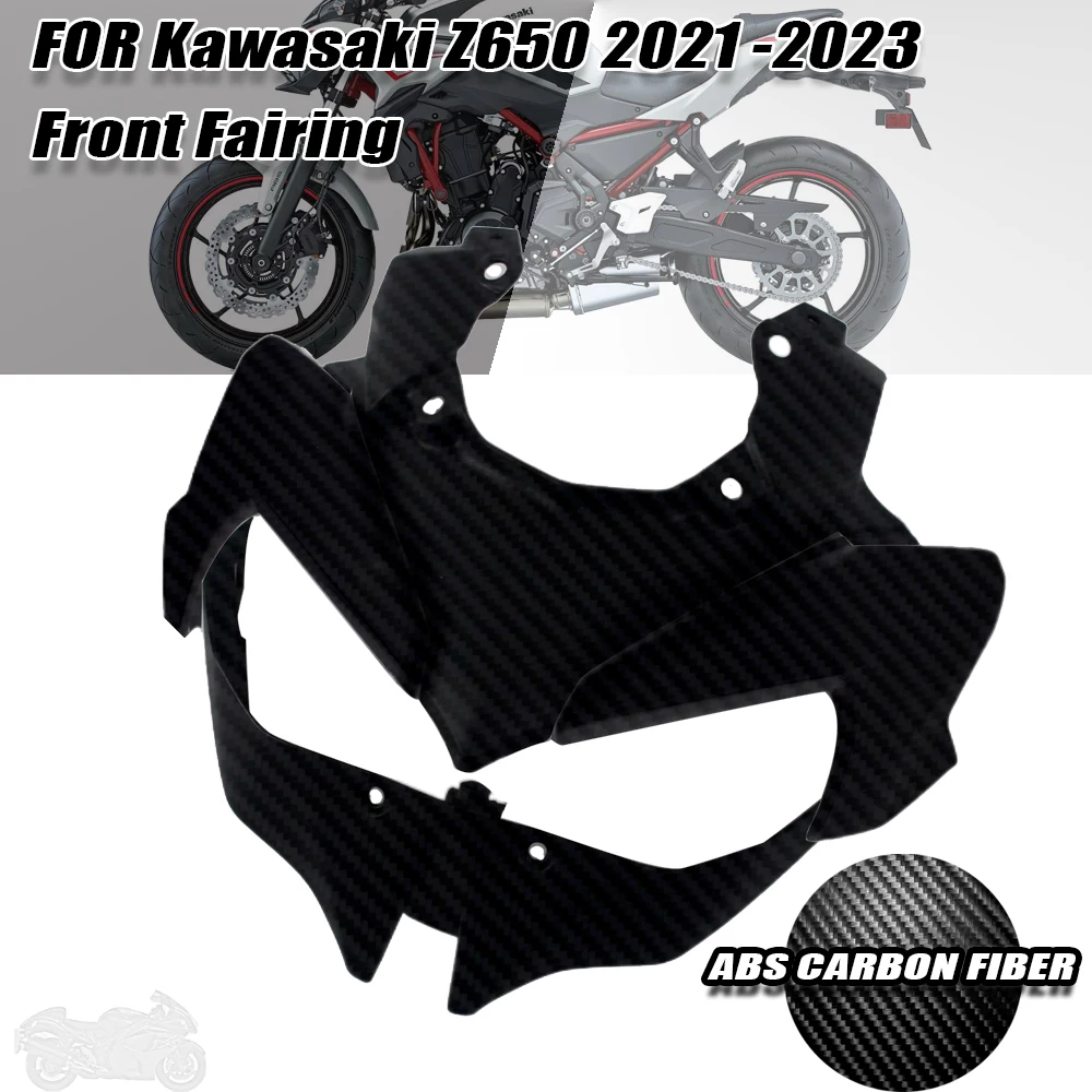 

Обтекатель передней фары для Kawasaki Z 650, обтекатель из углеродного волокна для Kawasaki Z 650 2021-2023, обтекатель передней фары