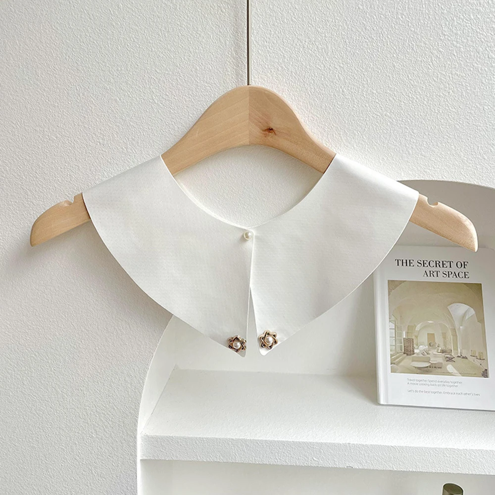 

Fashion Fake Collar Woman Neck Detachable Collar Tie Necklace Detachable Lapel Shirt False Collar Tie Neckwear Clothes Decor