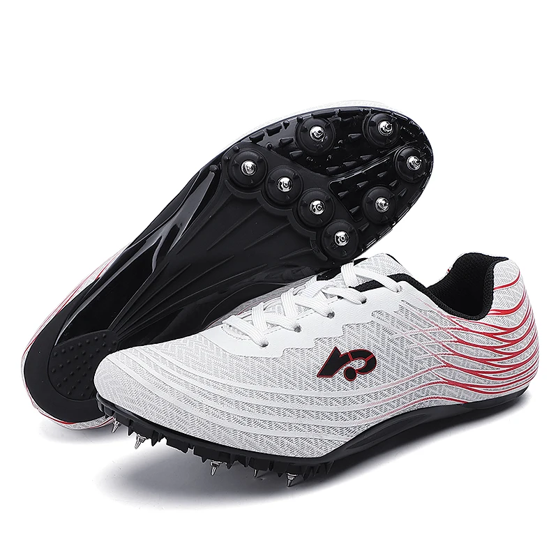 

Outdoor Mens Track Field Shoes Lightweight Cleat Athlete Support Running Tracking Shoes Women Professional Sprint Sneakers