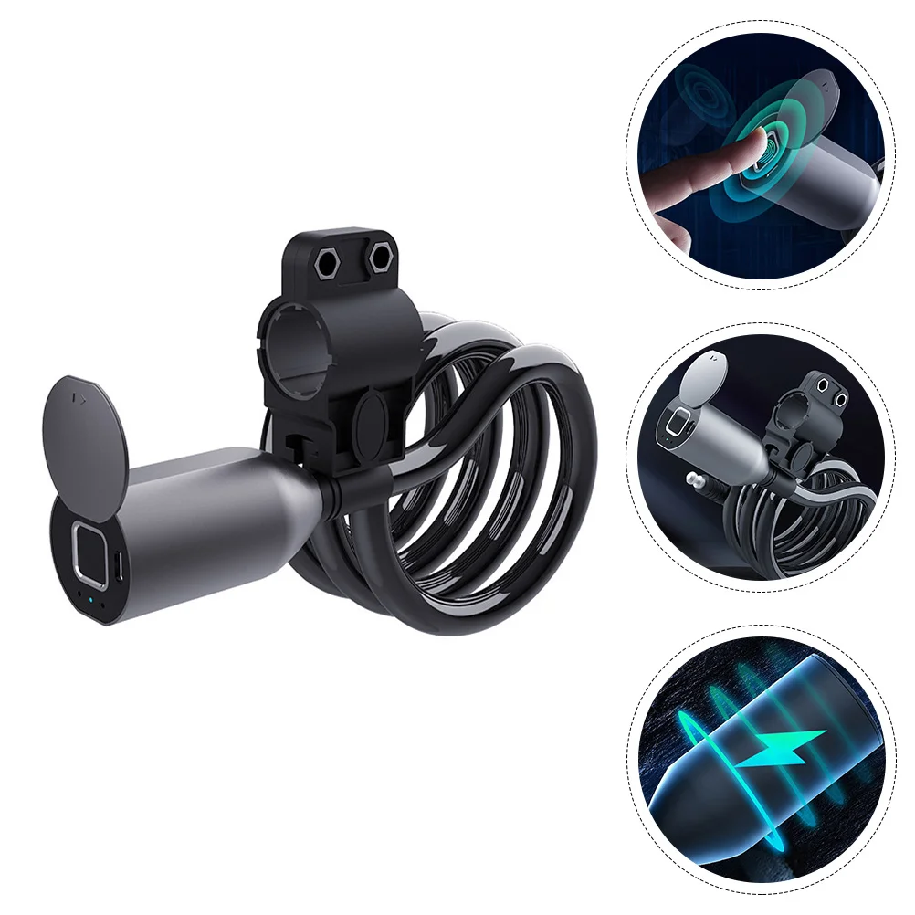 

Замок велосипедный с кабелем и защитой от отпечатков пальцев