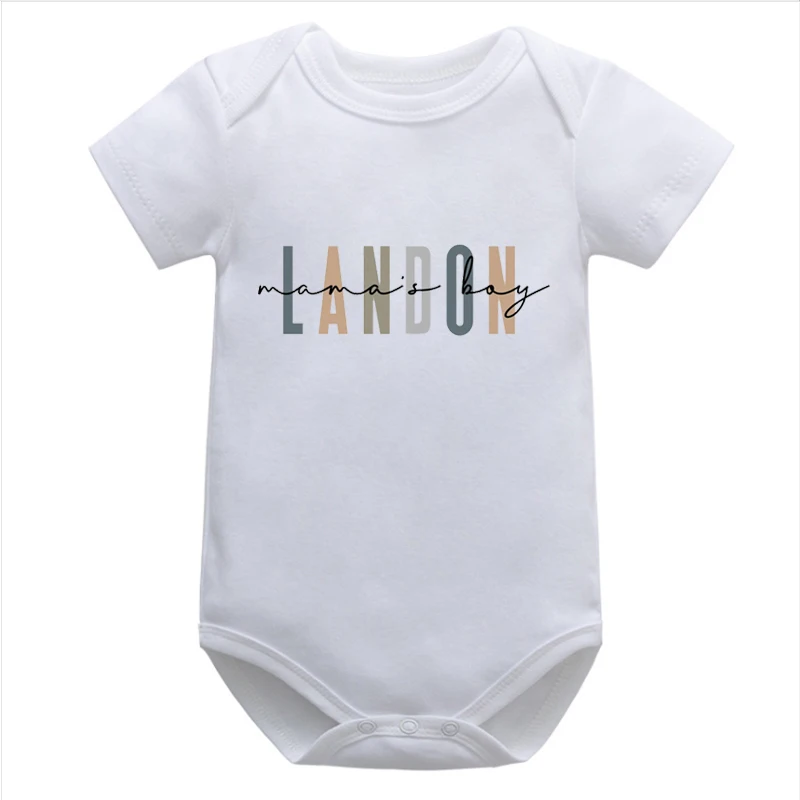 

Mama's Boy Baby Romper Personalized Onesie Mother's Day Gift Personalized Pregnancy Announcement Baby Girl Clothes