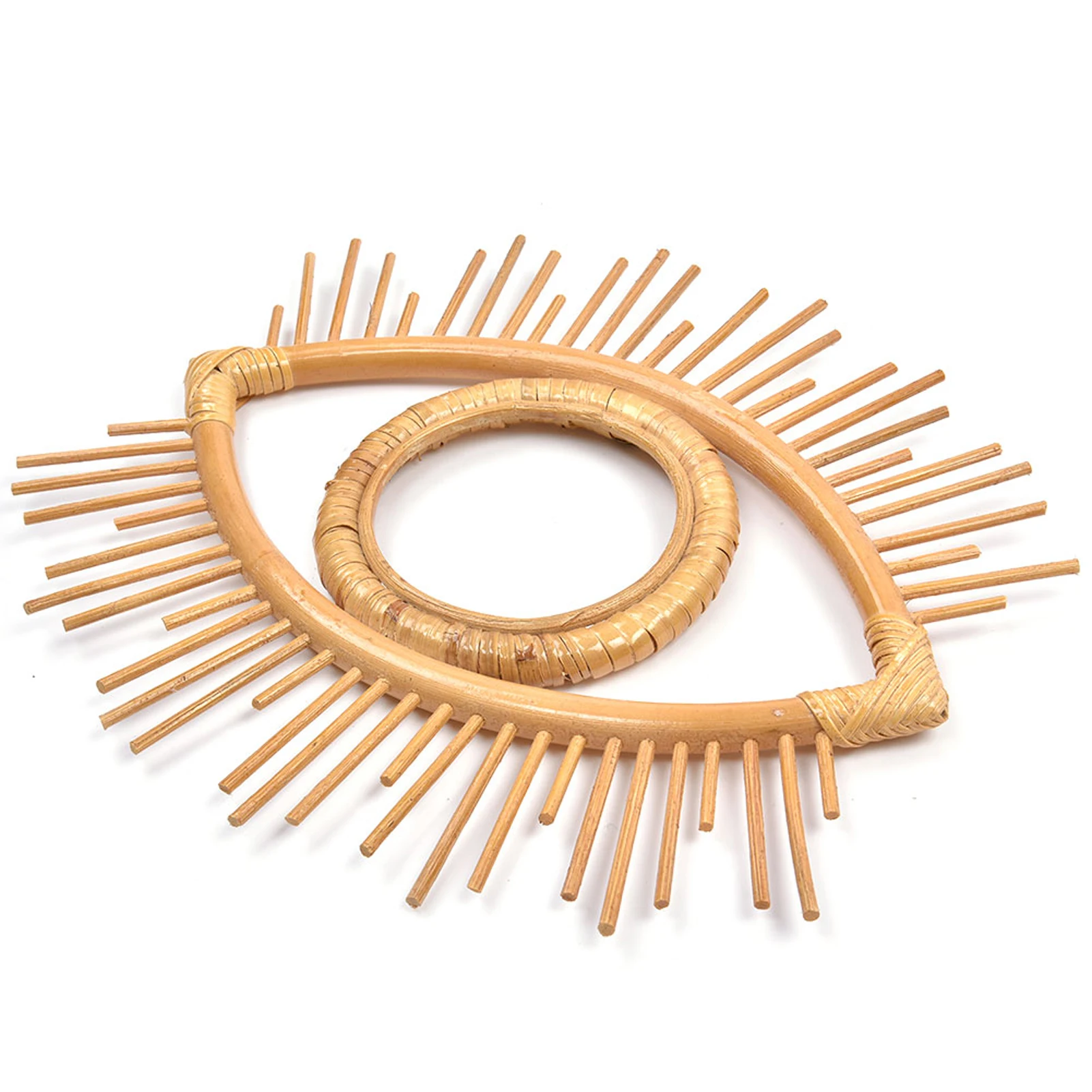 

Rattan Crafts Eye Frame Creative Photo Wall Hanging Frame Decoration