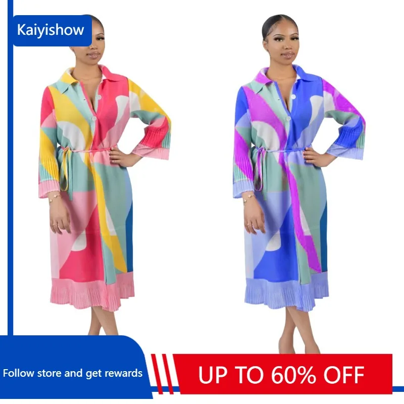 Африканские плиссированные платья для женщин