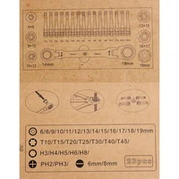 Многофункциональный набор торцевых ключей с храповым механизмом#5