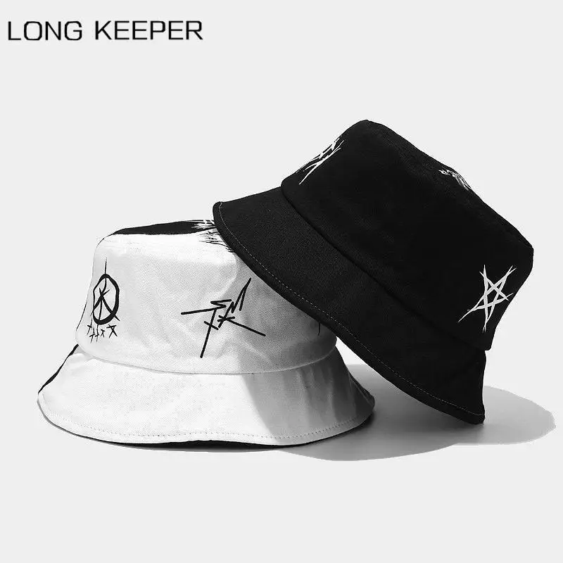 

Summer Bucket Hat Cotton Patchwork Graffiti for Men Women Outdoor Foldable Bob Fisherman Hat Hip Hop Casual Travel Gorros Panama