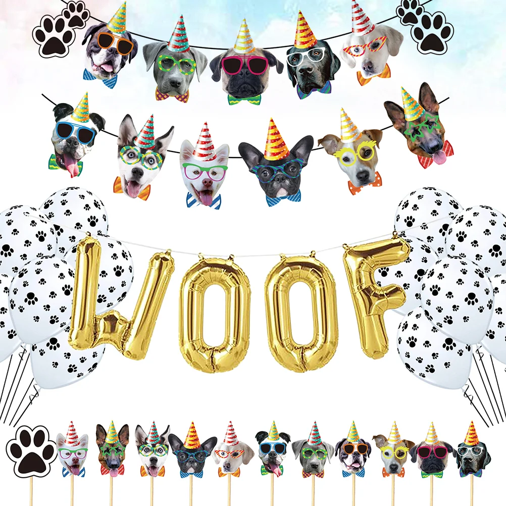 

Pet Theme Party Decoration Dog Birthday Party Banner Theme Birthday Party Balloon Banner Decor