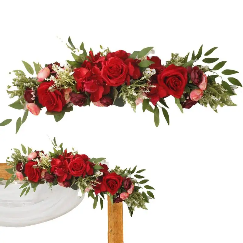 

Flower Swag For Decorating Rustic Wedding Flowers Rose Flower Runner Garland For Wedding Arch Table Centerpieces Door Wall Decor