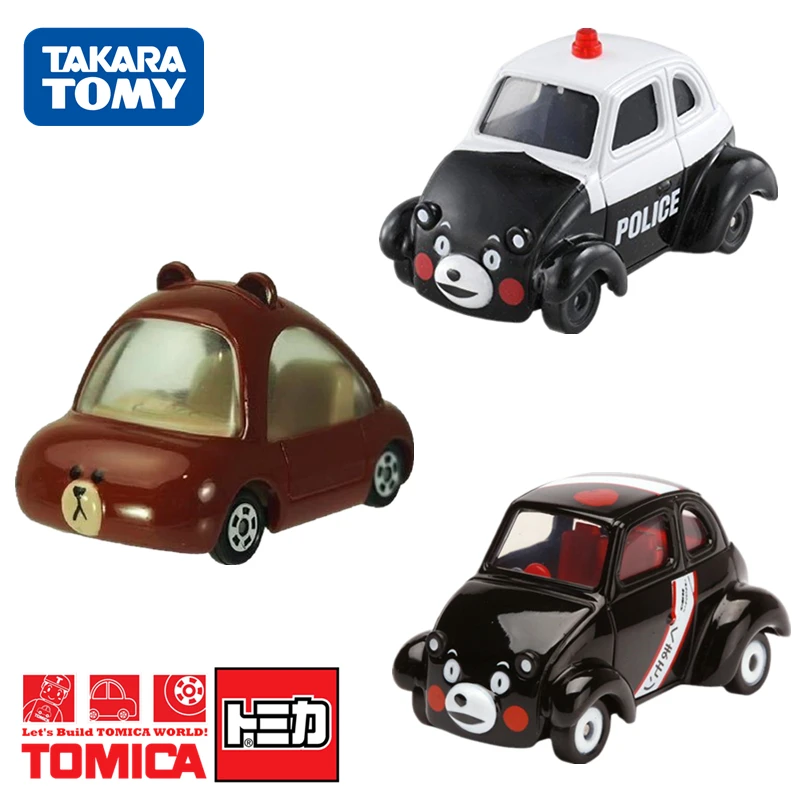 

Игрушечный автомобиль Tomy Dream Tomica Kumamon, лимитированный под давлением медведь и машинка-патруль, литый под давлением из металла, детские игруш...