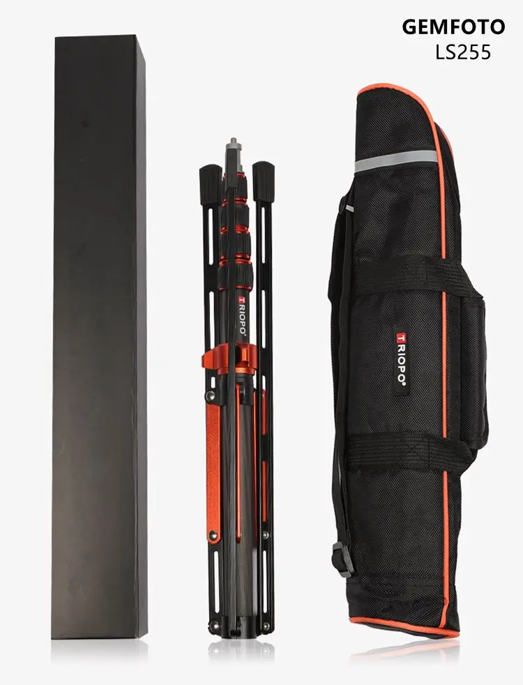Карбоновый штатив для фотоаппарата с винтовой головкой 1/4 LED фотостудии