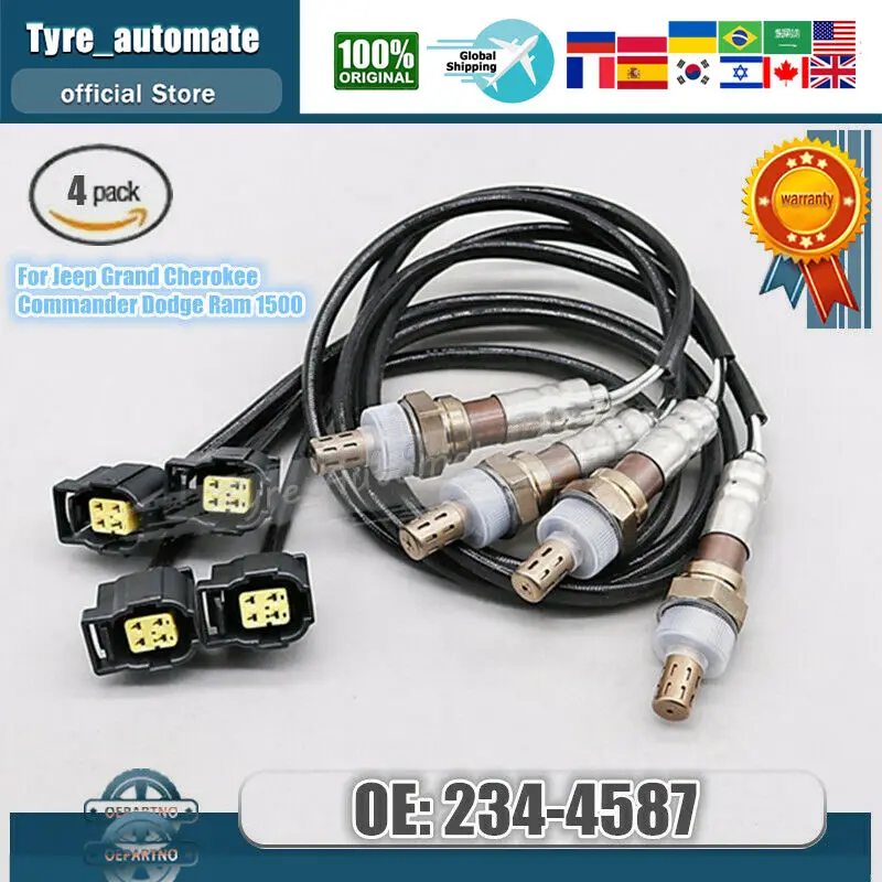 

Датчик кислорода O2 4 шт. 234-4587 для Jeep Grand Cherokee Commander Dodge Ram 1500