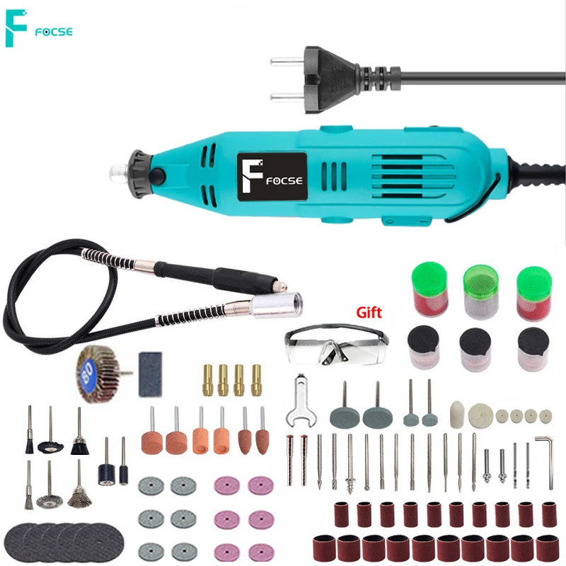 180W Power Electric Drill Mini Engraver Pen Grinder 6-Position Variable Speed Mini Drill Electric Rotary Tool Grinding Machine