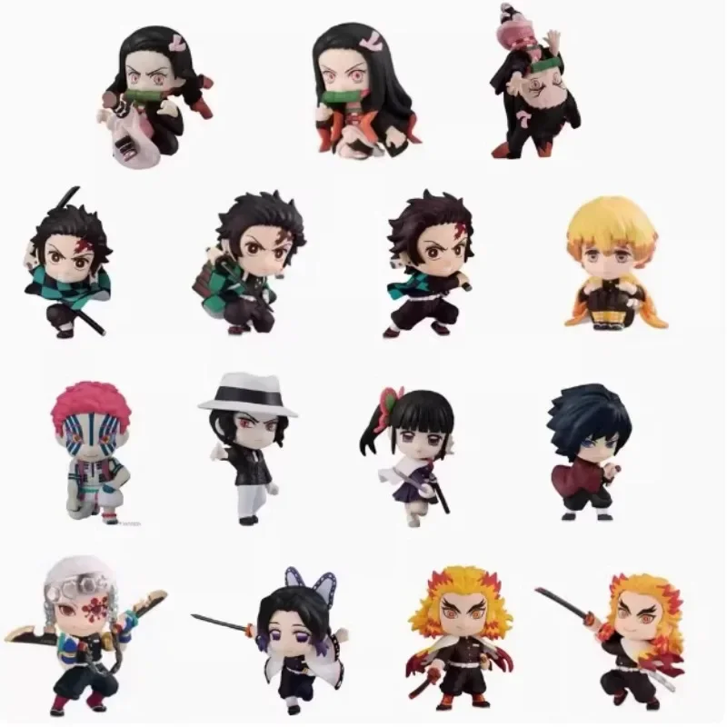 Аниме модель украшения игрушки оригинальные EX GASHAPON Uzui Tengen Rengoku Kyoujurou Kamado Tanjirou Daki