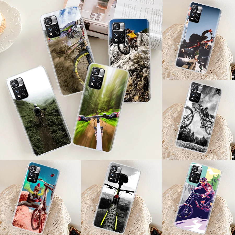 Adventure mountain cross-country cycling Phone Case For Xiaomi Poco X3 GT X4 NFC M4 M2 Pro 5G M3 Mi Note 10 F3 F2 F1 A1 A2 Lite