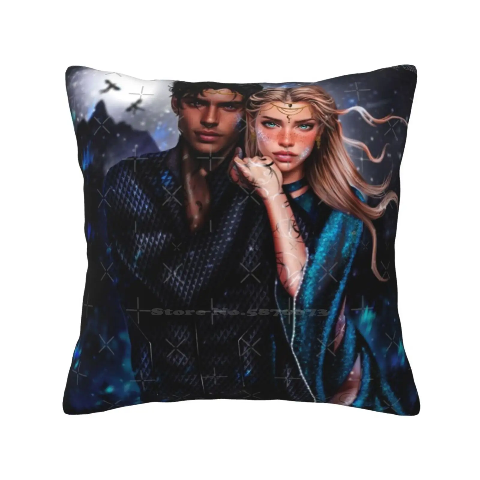 Feyre And Rhysand Дарлинг из Acotar подушки Чехол спальня домашнее украшение и Fanart Feysand