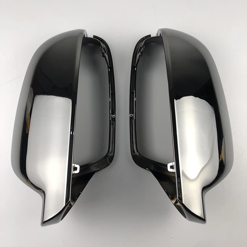 

Tungsten steel black For Audi A4 B8.5 side Rearview Mirror Case Door Wing Mirror Cover Cap Shell Housing