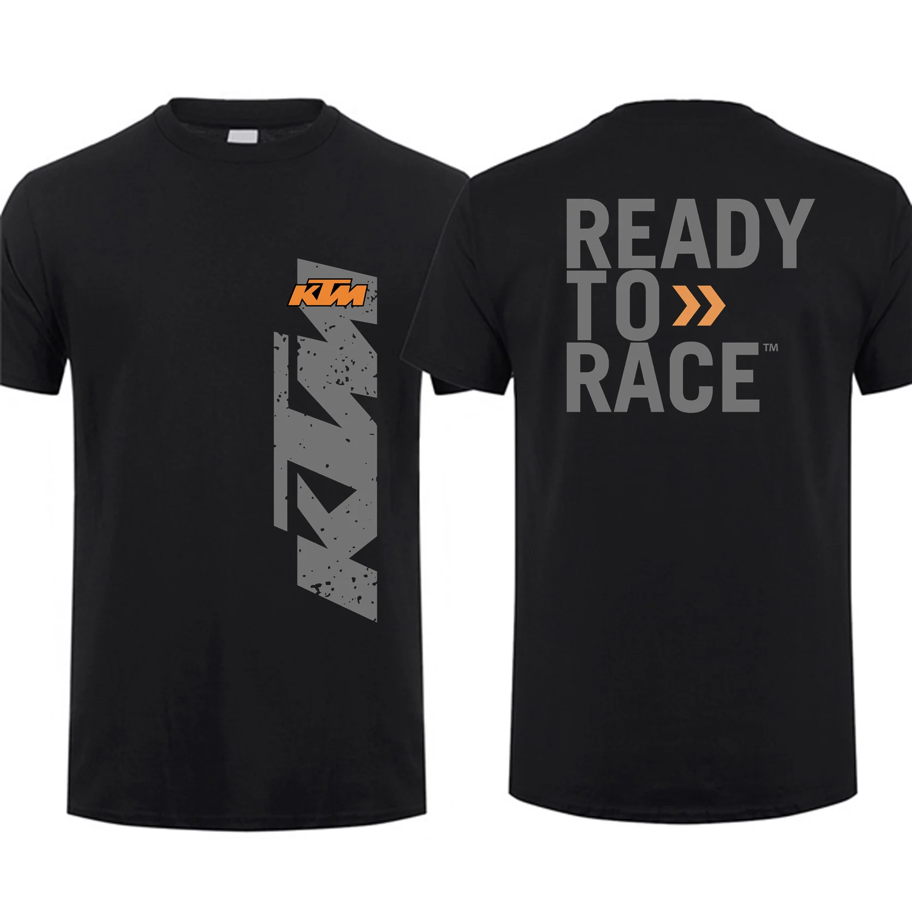 

Amazing Tees Men T Shirt Double-sided Casual Oversized Ready To Race Motorcycle T-shirt Graphic Male T-shirts Short Sleeve S-3XL
