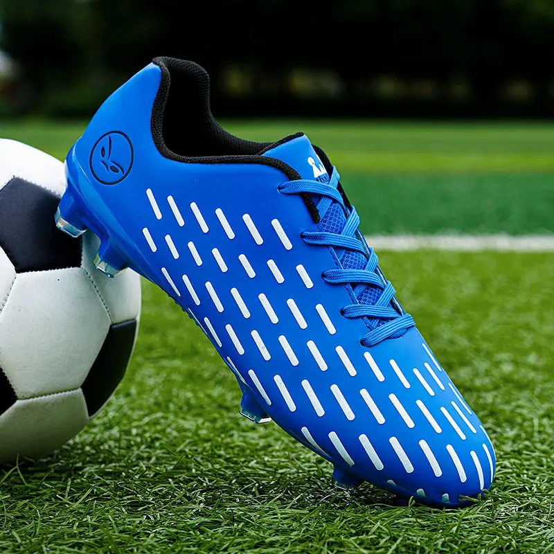 

2022 New Men Soccer Sneakers Non Slip Long Spikes Football Shoes Adult Football Boots Wear-Resisting Women Outdoor Sneakers