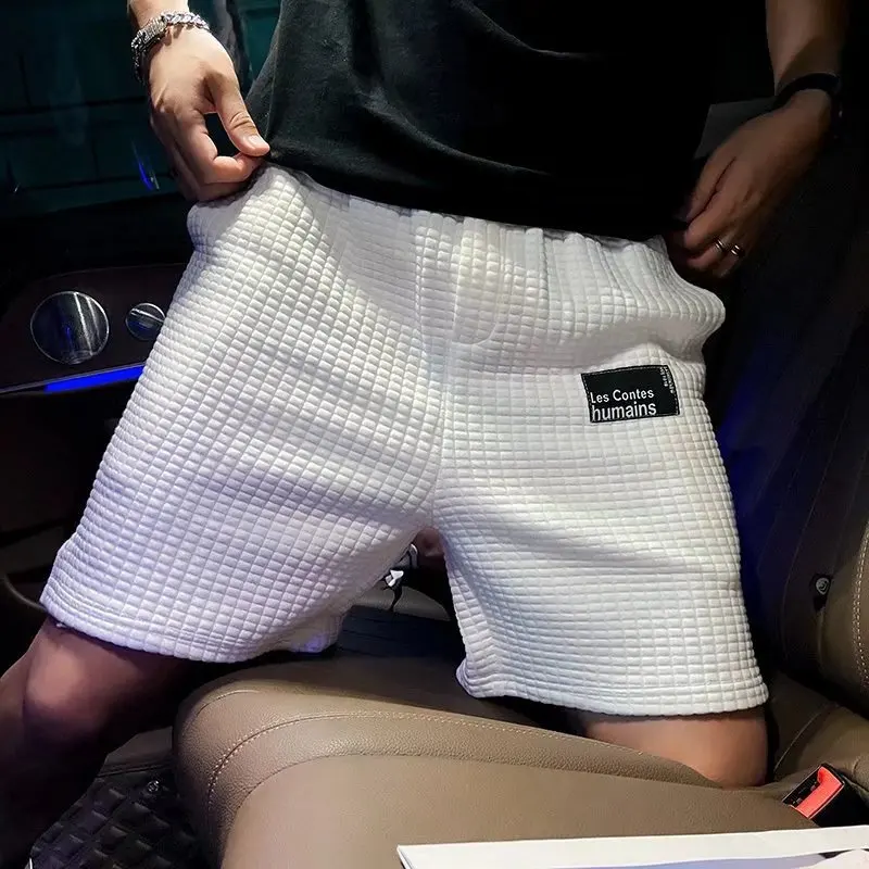 

Мужские летние модные новые уличные шорты 2023 мужские корейские приталенные цветные брюки трендовые универсальные пляжные 5-точечные брюки