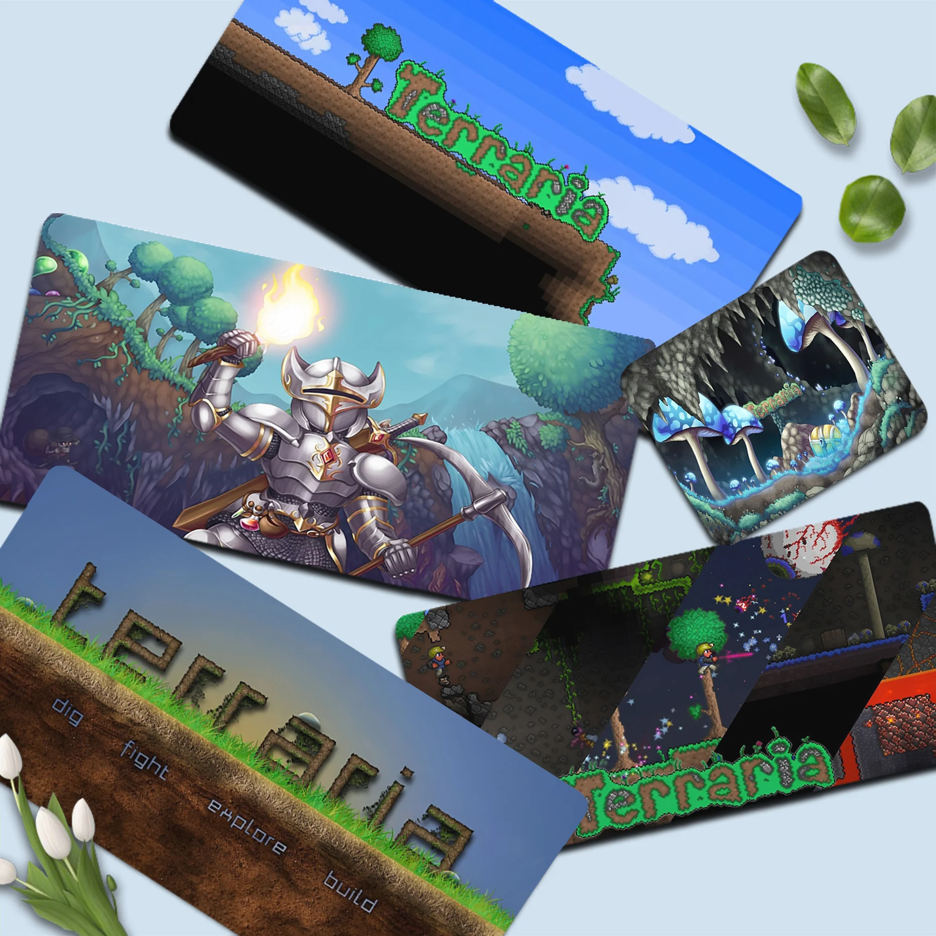

Terraria Mousepad High Quality gamer play mats Mousepad Size for Game Keyboard Pad for Gamer