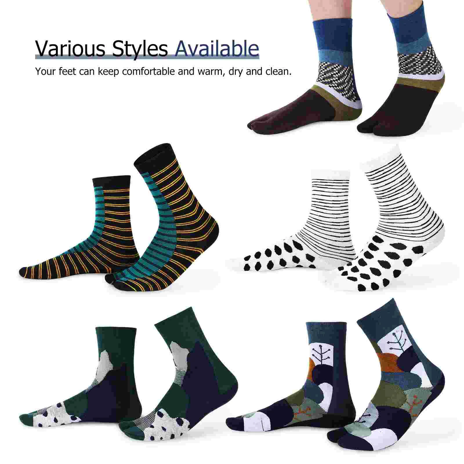 10 Pairs Tabi Socks Geta Shoes Socks Geta Shoes Big Toe Cotton Socks for Women