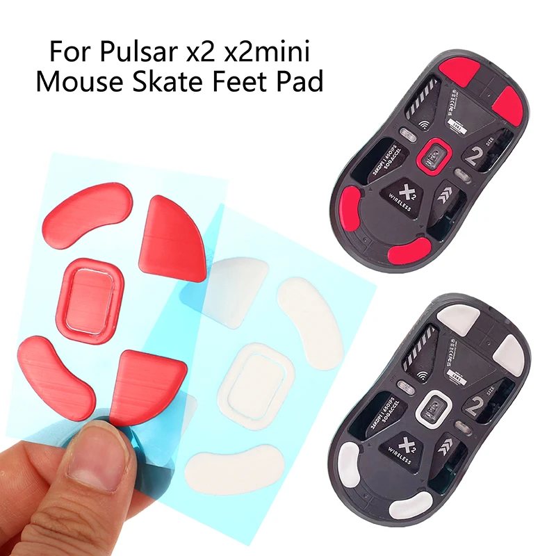 

1Set Mouse Skate Feet Pad for Pulsar x2 x2mini Superlight Mouse Glides Curve Edge Mouse Non-slip Foot Stickers
