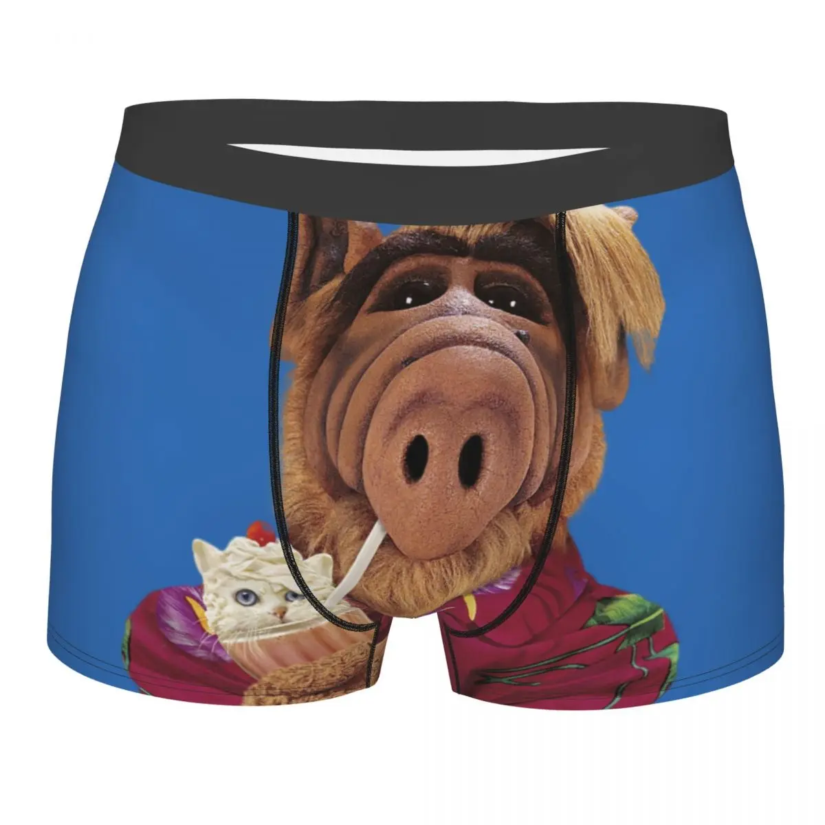 

Funny Alf Meme Underwear Male Sexy Print Alien Life Form Sci Fi Tv Show Boxer Shorts Panties Briefs Breathbale Underpants