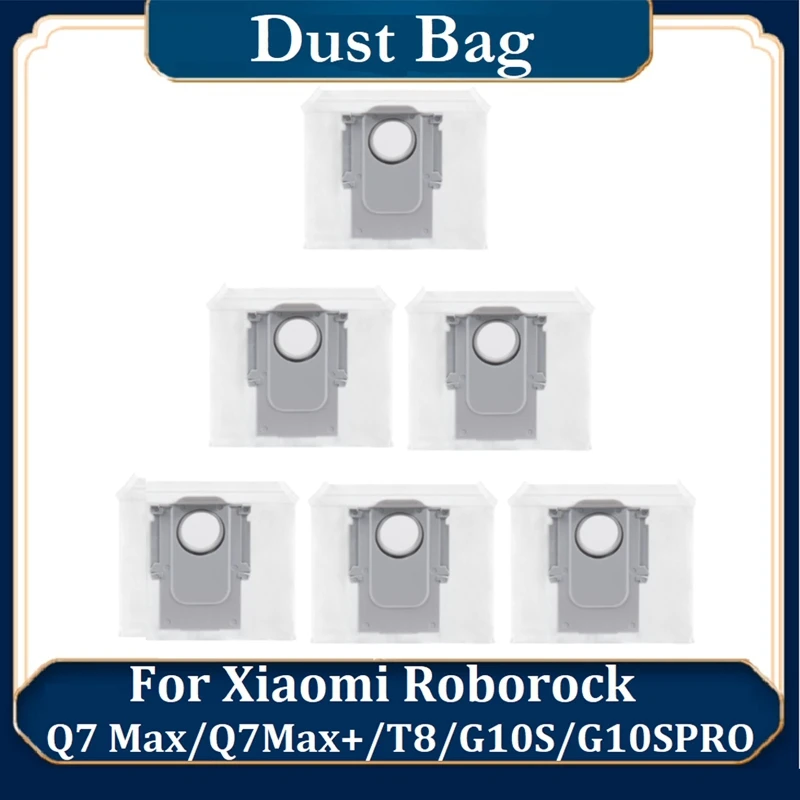 

A06I Dust Bag For Xiaomi Roborock Q7 Max/Q7max+/T8/G10S/G10SPRO Robot Vacuum Cleaner Remove Dust Replacement Parts