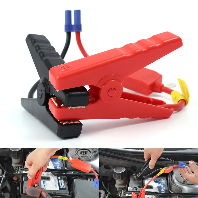 

Strong Alligator Clamp Clip with EC5 Plug Connector Battery Test Lead Clips for Car Caravan Van Truck Jump Portable Starters
