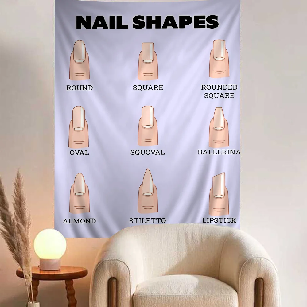 Модные формы ногтей большие настенные гобелены с принтом подвесные коврики Таро