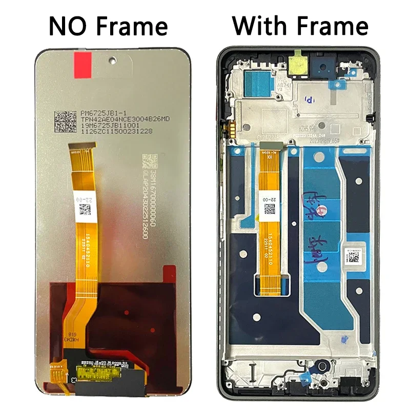 Фото 6,72-дюймовый IPS ЖК-дисплей для OPPO Realme C67, ЖК-экран + сенсорная панель, дигитайзер в сборе, C67 4G RMX3890, рамка дисплея №4