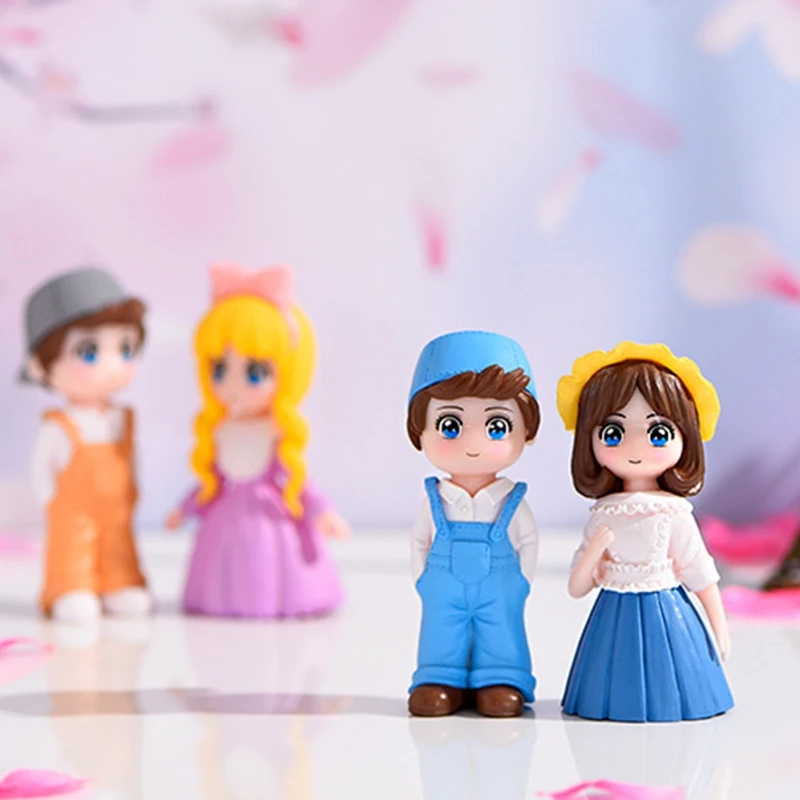 

Resin Figurines Miniature Mini Couple Figure Ornaments Mini Fairy Garden Decorations Gift Adult Kid Miniature Figurines
