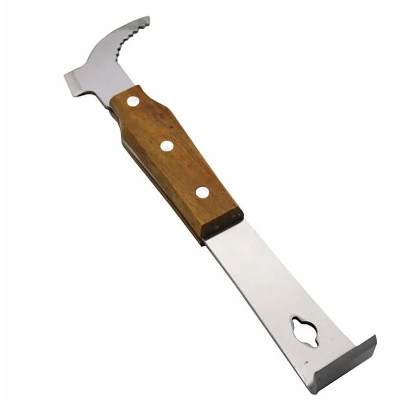 

2022 Beekeeping Multifunction Bee Honey Stainless Steel Thumb Type Bee Hive Scraper Beekeeping Bee Scraper Cut Honey