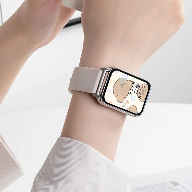 Фото Спортивный ремешок для Xiaomi Mi Band 10 Pro/Mi Band 9 Pro/8 Pro, силиконовый водонепроницаемый браслет для Redmi Watch 6 5 4, сменный ремешок на запястье №4