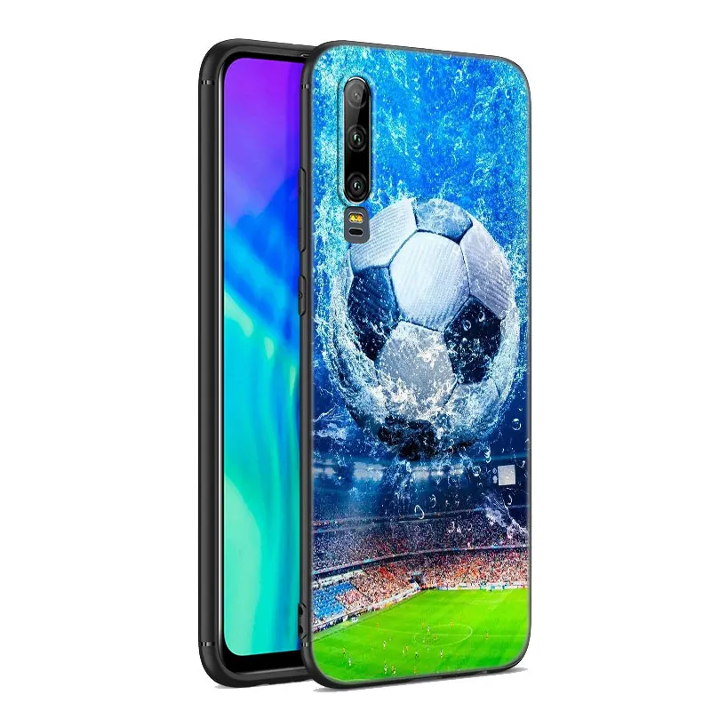 Чехол для телефона с огненным футбольным мячом Huawei P20 P30 P40 P50 P Smart Z S Pro P8 P9 P10 Lite 5G E