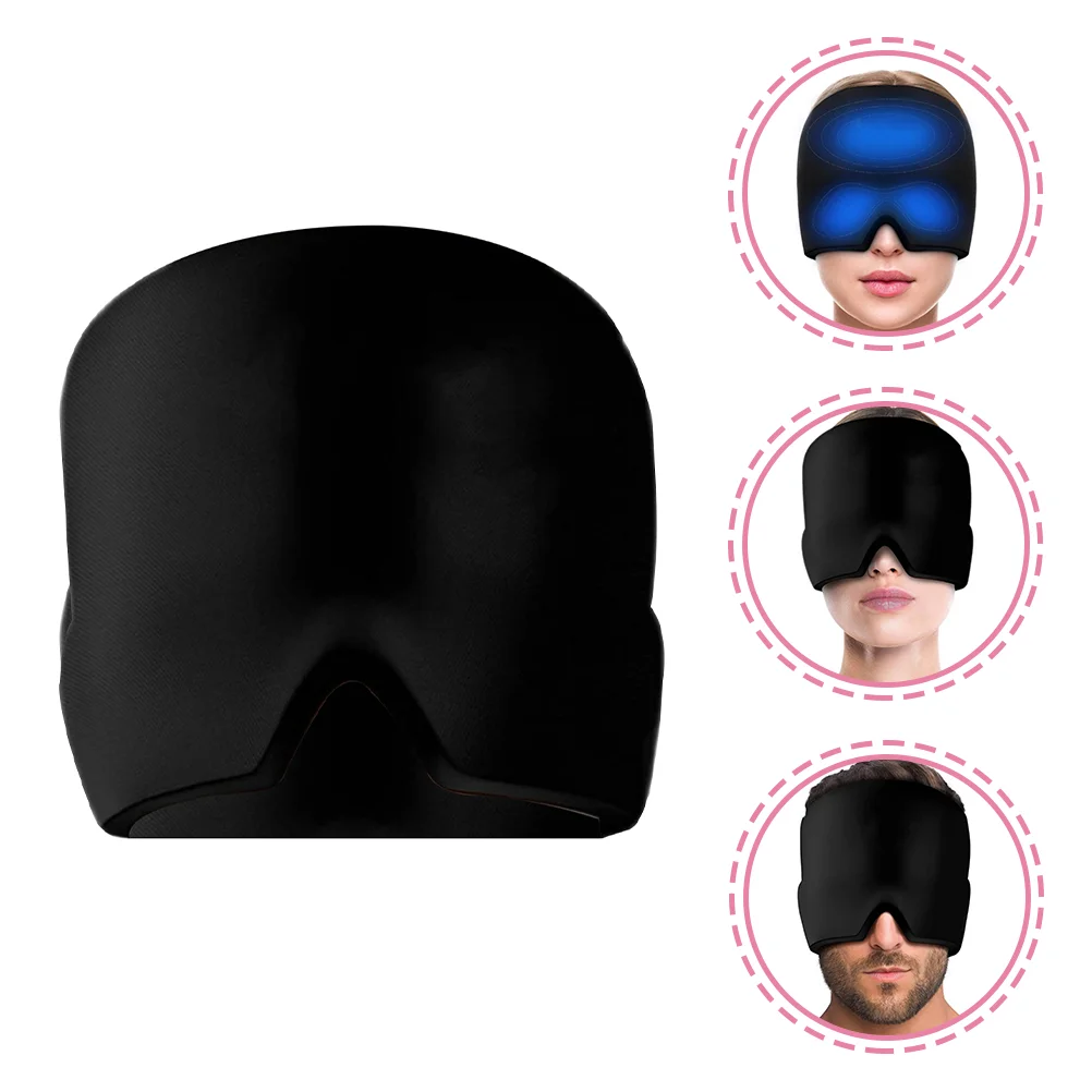 

Ice Headache Migraine Hat Cap Head Relief Wrap Packeyemigraines Cold Compress Tension Eyes Puffytherapy Stretchable Reusable