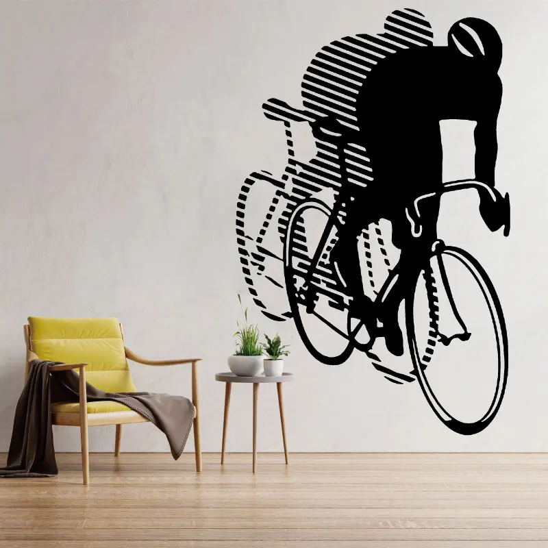 

Виниловая наклейка на стену для любителей игры, спорта, езды на велосипеде, внедорожных видов спорта, подростков, детской комнаты, домашний ...