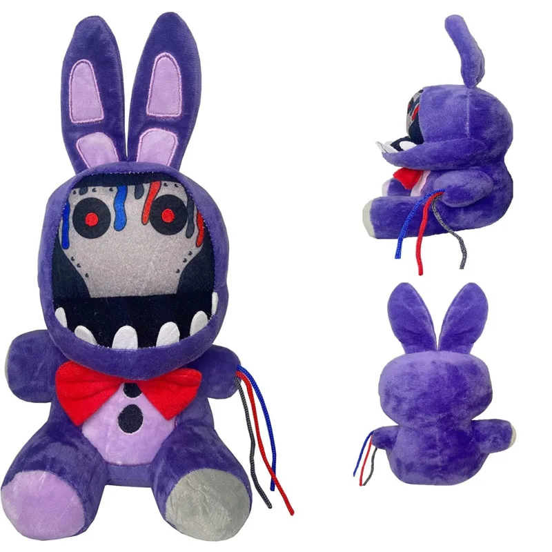 

Withered Purple Bunny Plush Toys 7 Inches FNAF Security Breach Bonnie Doll Collectible Nightmare Freddy Plush Toys for Kids Fans