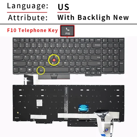 Клавиатура Lenovo ThinkPad T15 P15s Gen 1 Gen 2