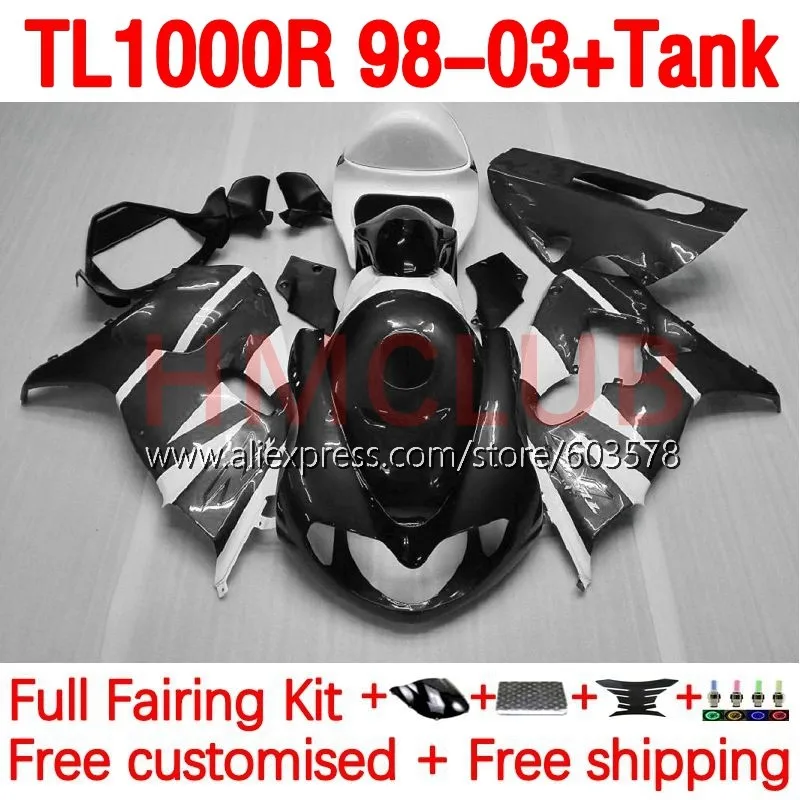 

+Tank For SUZUKI SRAD TL1000 TL 1000 R 1000R grey silvery TL1000R 98 99 01 02 03 1998 2001 2002 2003 Injection Fairing 181No.53