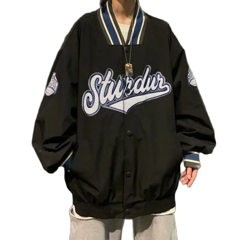 

Мужские и женские летние бейсбольные пальто, уличная одежда, Тренч, элегантная винтажная Повседневная куртка-бомбер в стиле Харадзюку, приталенная куртка