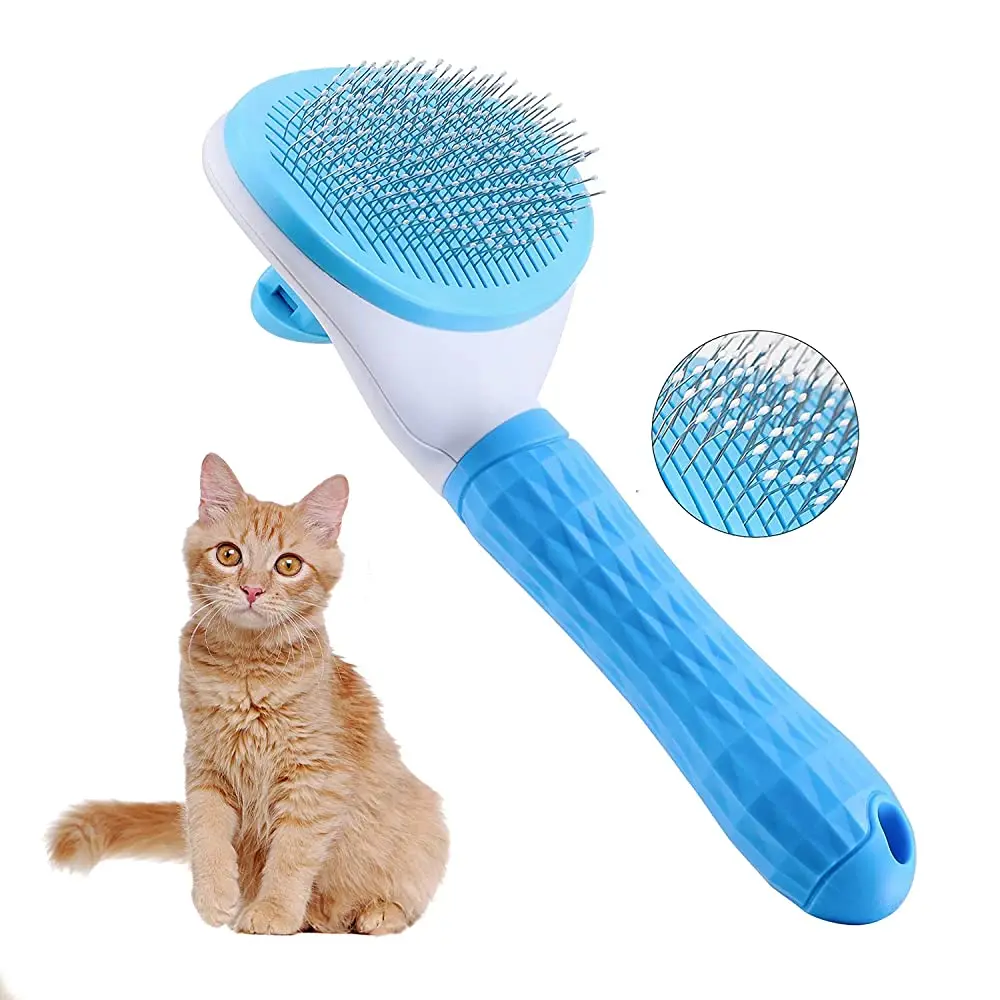 

Self Cleaning Slicker Brush for Dog and Cat Removes Undercoat Tangled Hair Massages Particle Pet Comb Improves Circulation
