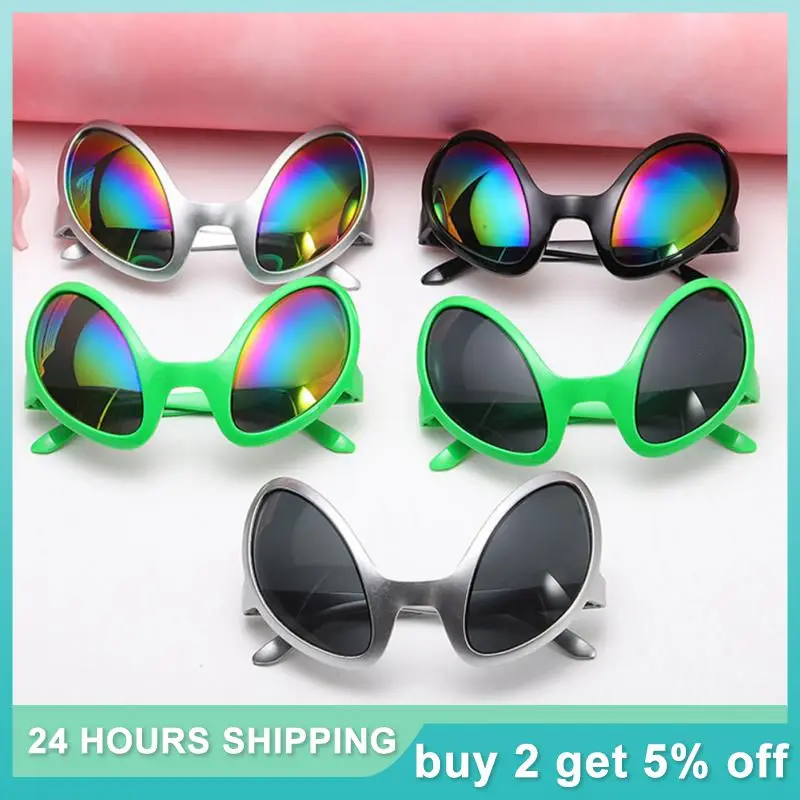 

Новые забавные пришельцы, Костюмные очки, радужные линзы и солнцезащитные очки, аксессуары для Хэллоуина и вечеринки