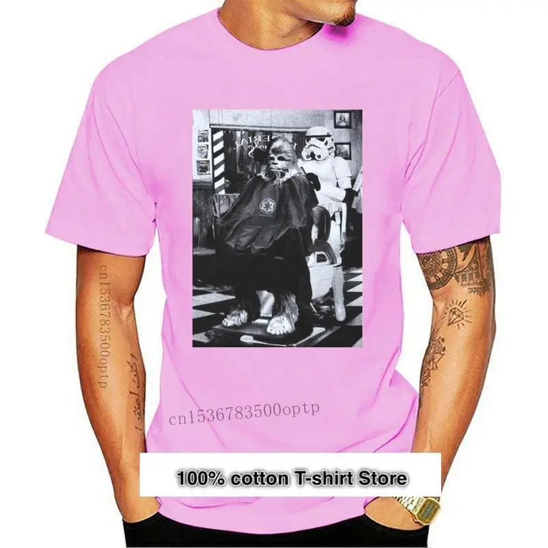 

Хлопчатобумажная рубашка для мужчин и женщин, хлопчатобумажная рубашка с принтом штурмовика, Чубакка, бара, фото, модная рубашка, новинка