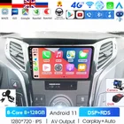 Автомагнитола 2 Din для HYUNDAI I40 128-2012, мультимедийный видеоплеер, навигация, стерео, GPS, Android 11, Dvd, Carplay, DSP, 6 ГБ + 2016 ГБ